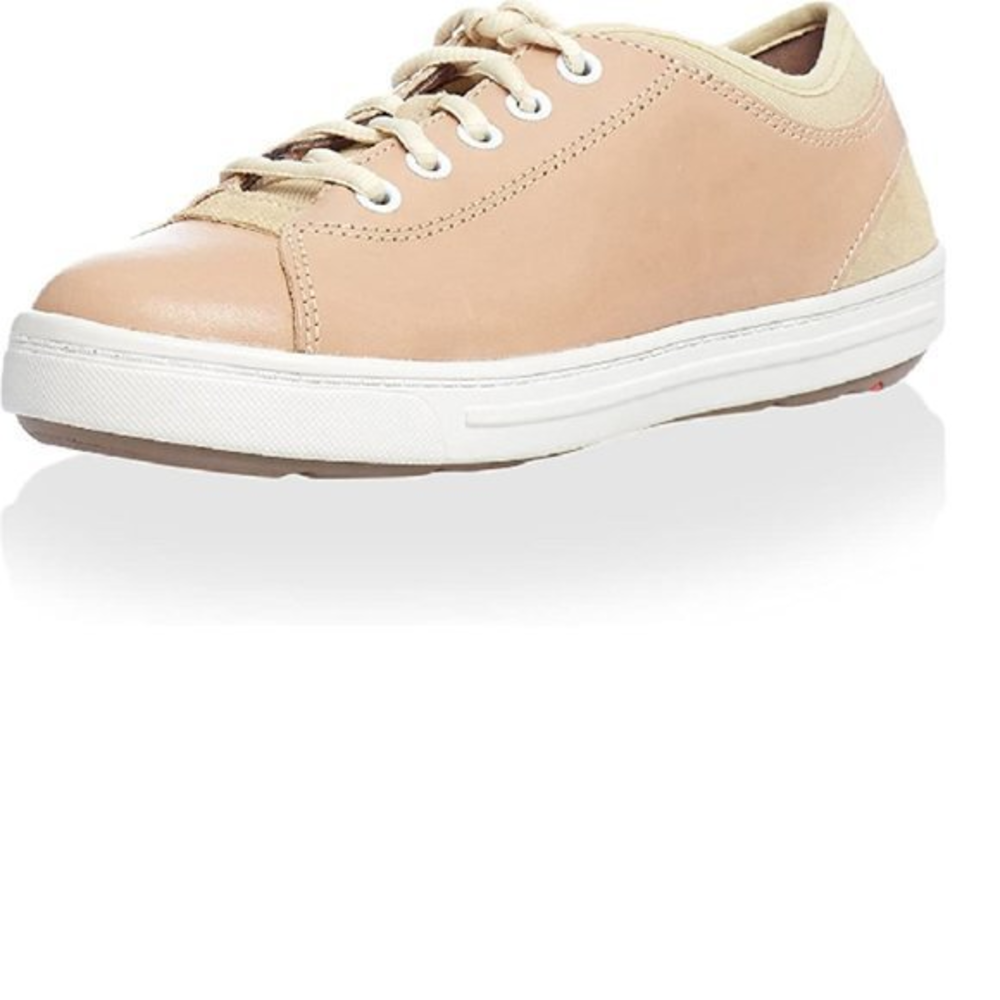 Rockport Leather Walking Trustride Cushioned Comfy Lace up Beige  Sneakers Shoes